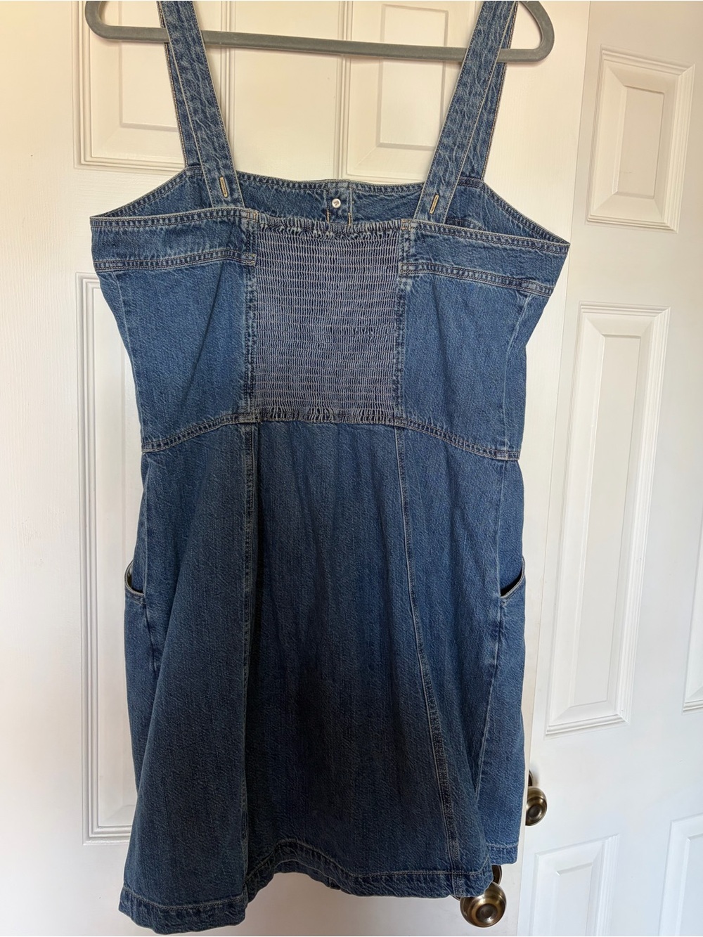 Levi's Medium Blue Denim Button-Front Mini Dress Size XL - Picture 3 of 5